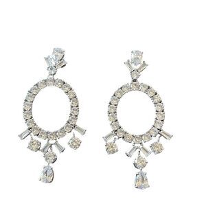 NWT Eliot Danori crystal dangle chandelier earrings